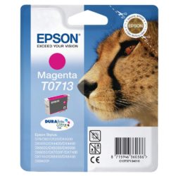 Epson Cheetah T0713 DURABrite Ultra Ink, Ink Cartridge, Magenta Single Pack, C13T07134010